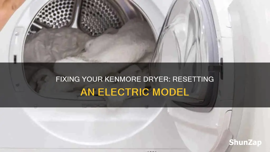 how to reset a kenmore electric dryer