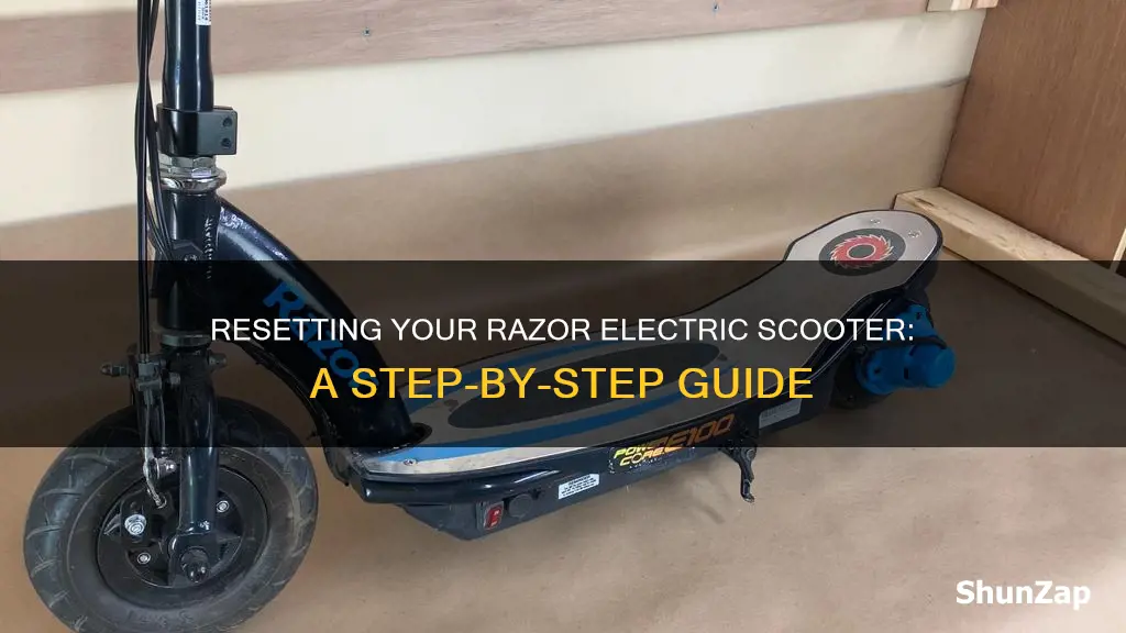 how to reset a razor electric scooter