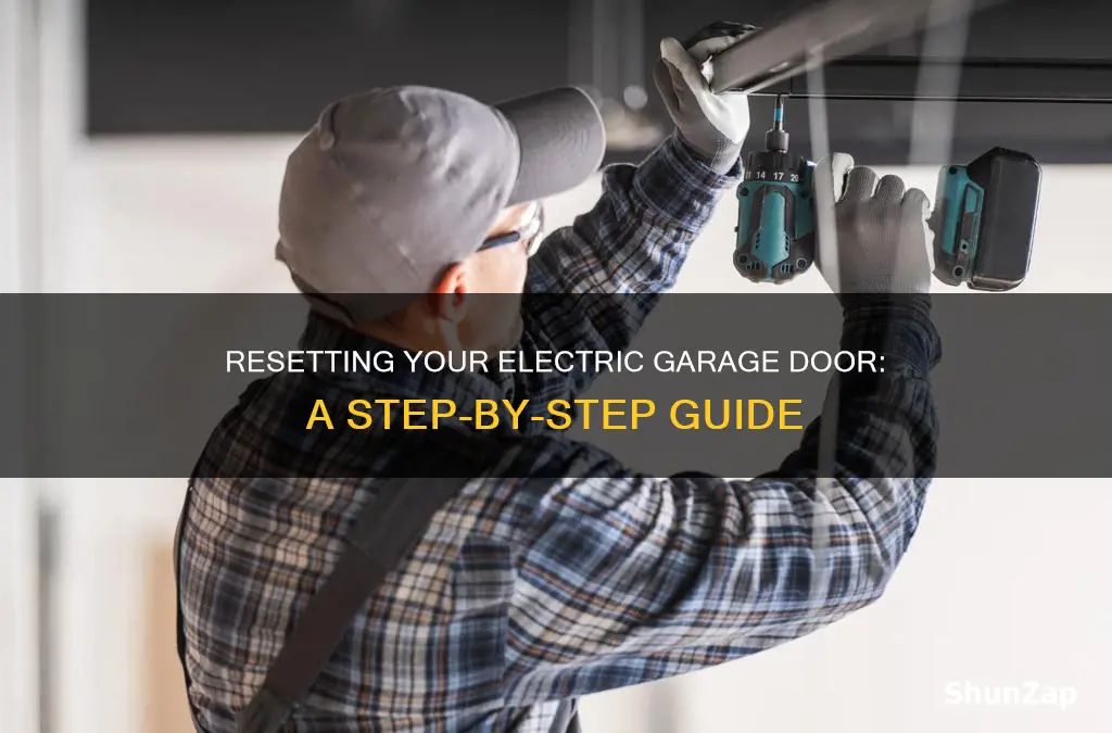 how to reset an electric garage door