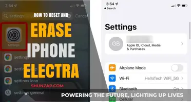Electra iPhone Reset and Erase Guide