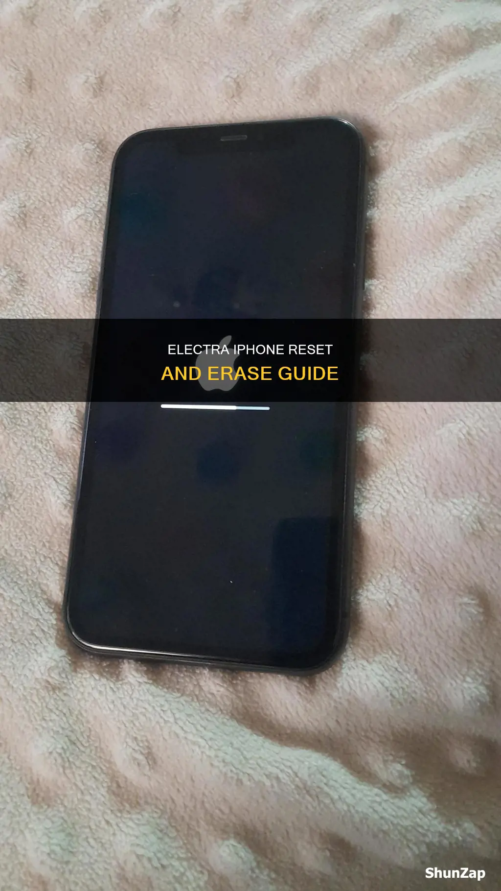 how to reset and erase iphone electra