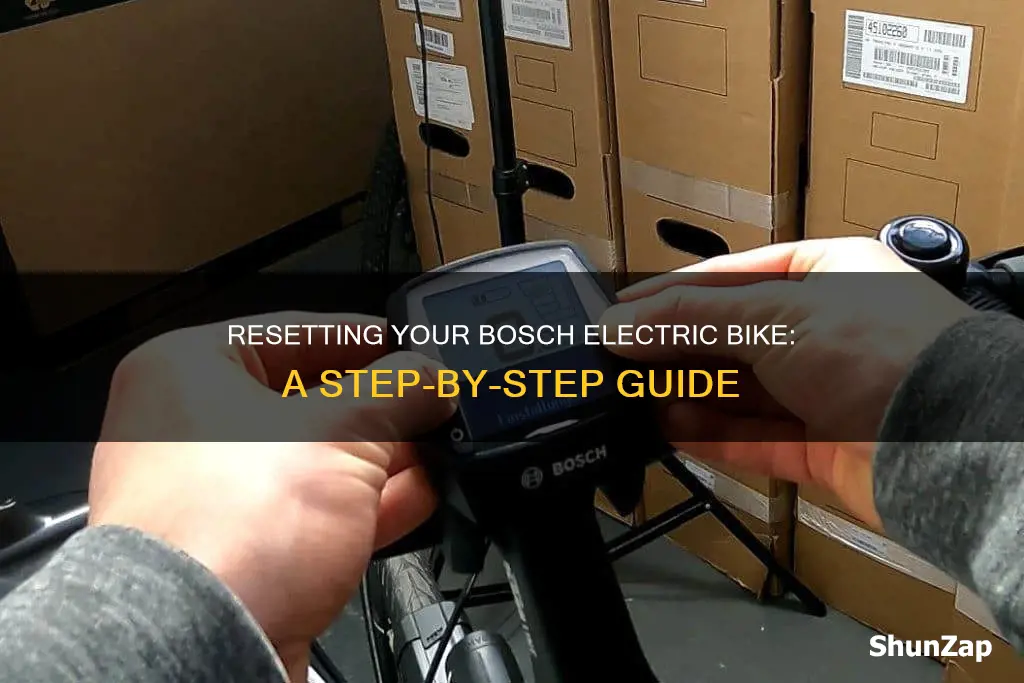 how to reset bosch electric bike