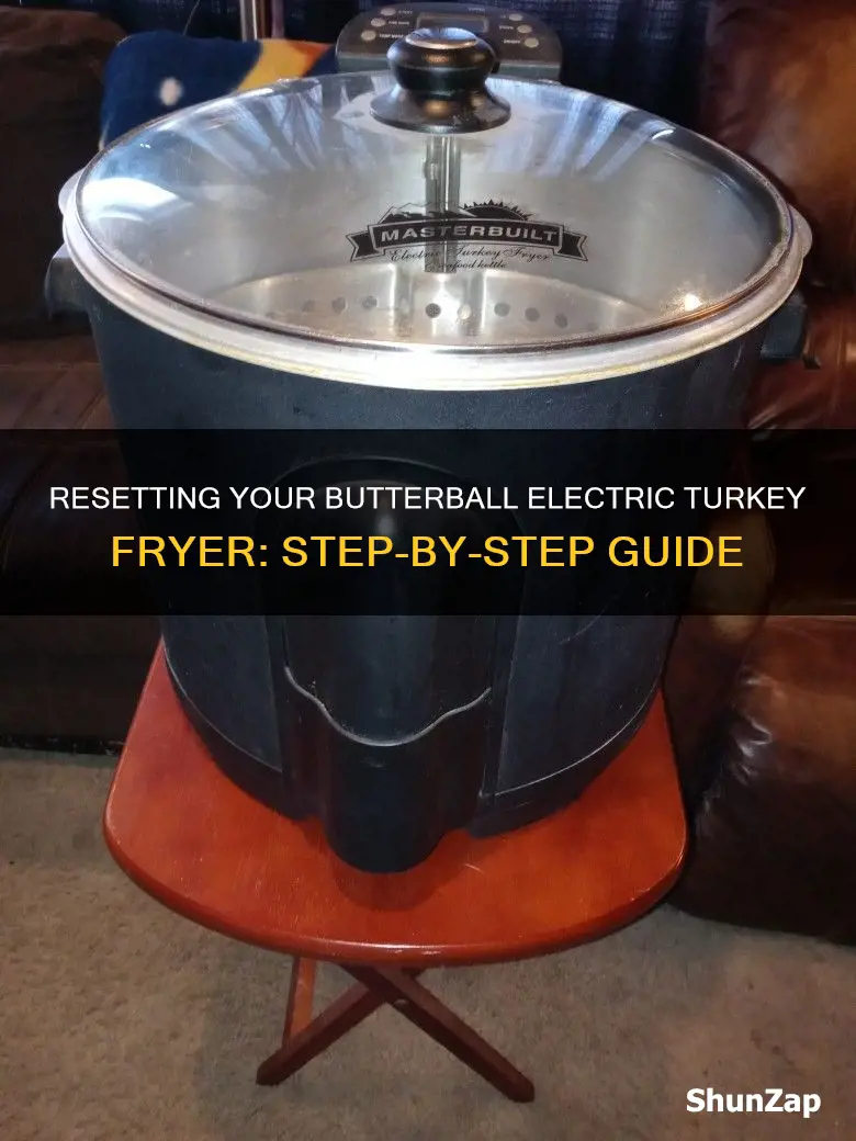how to reset butterball electric turkey fryer