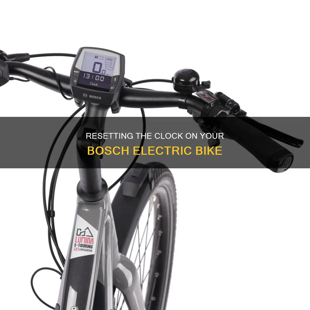 how to reset clock on bosch electric bike