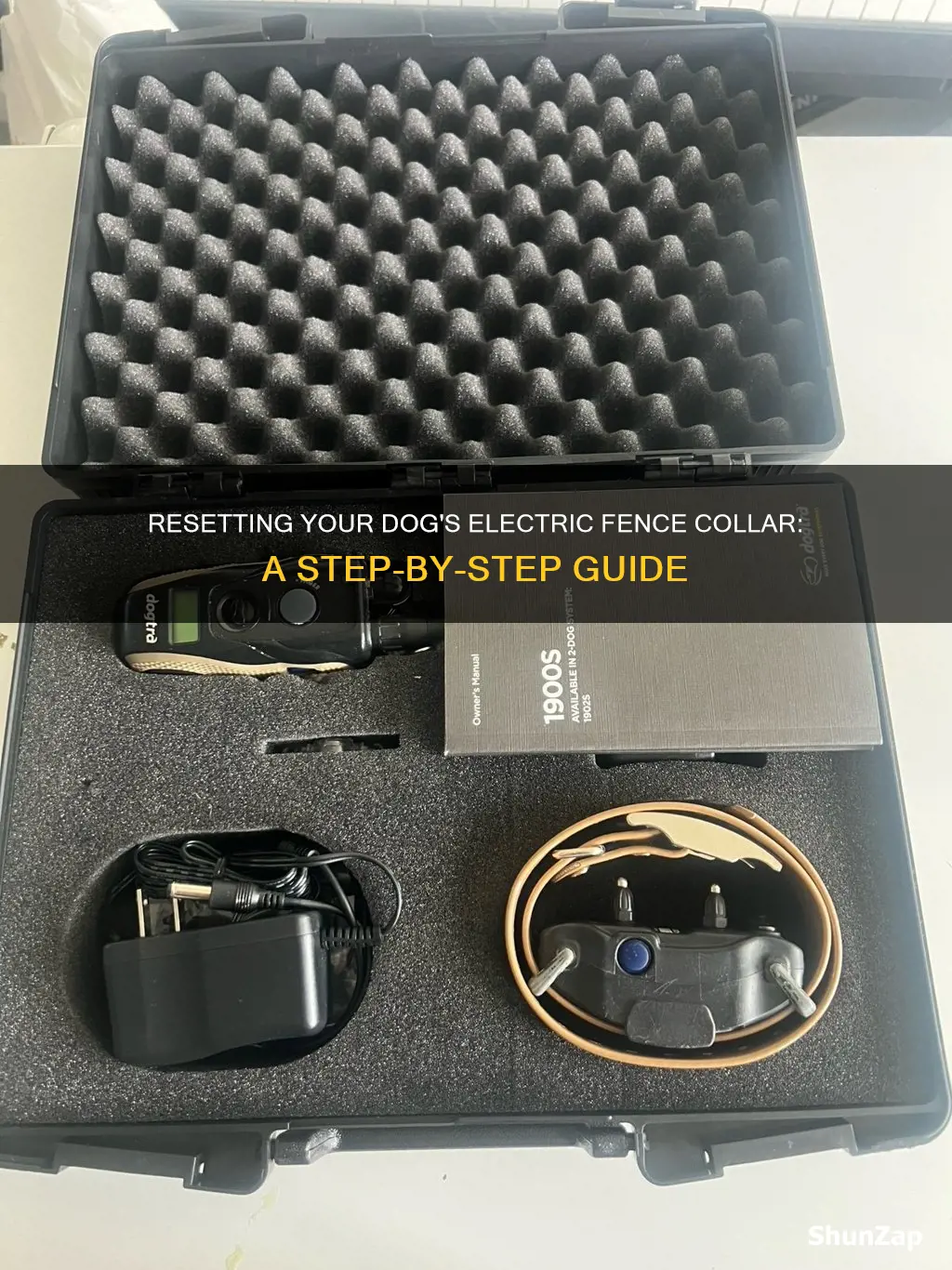 how to reset dogstra electric fence collor