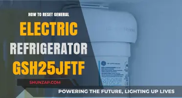 Resetting Your GE Refrigerator GSH25JFTF: A Step-by-Step Guide
