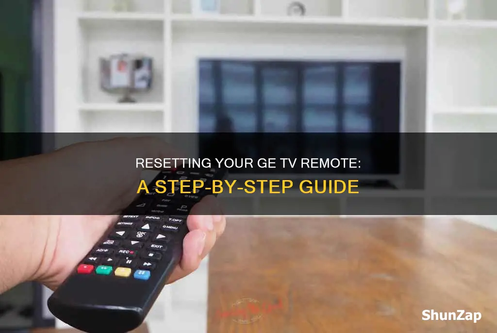 how to reset general electric tv remote