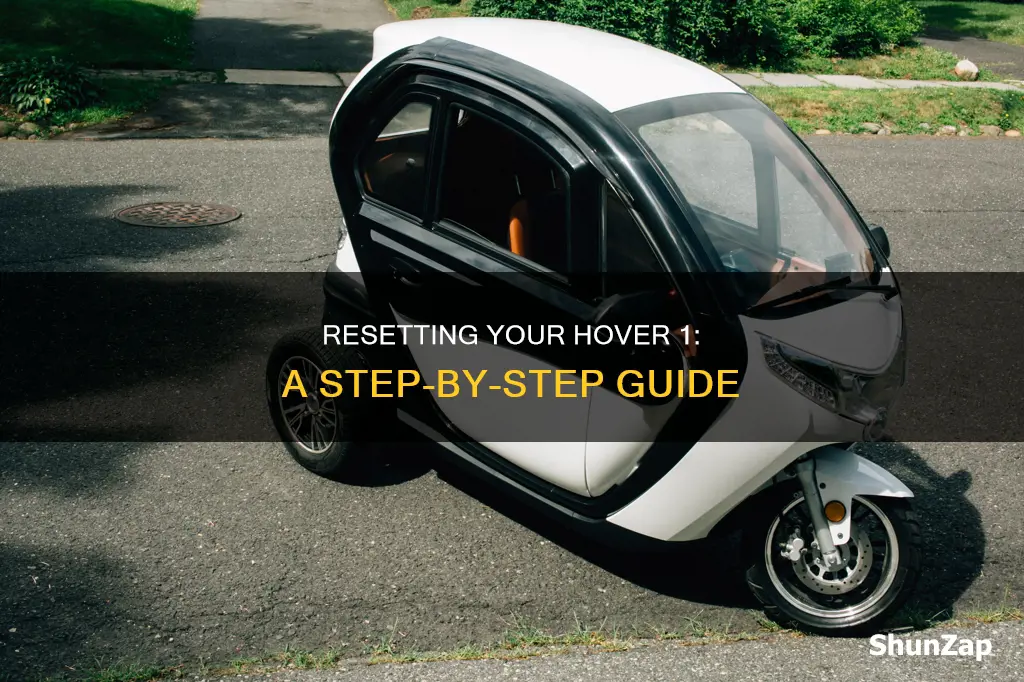 how to reset hover 1 electric scooter