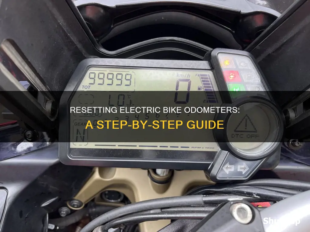 how to reset odometer on electric bike