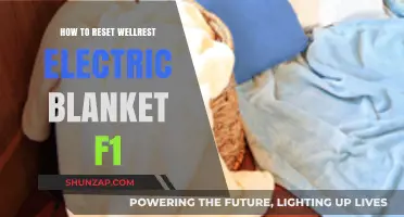 Wellrest Electric Blanket F1 Reset Guide