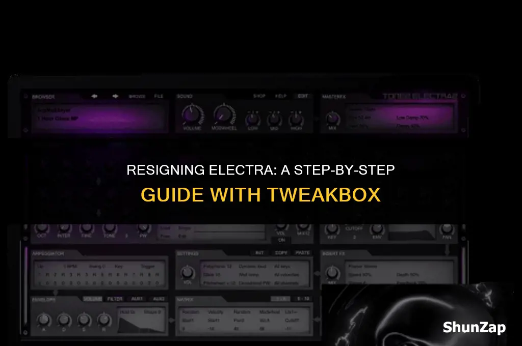 how to resign electra using tweakbox