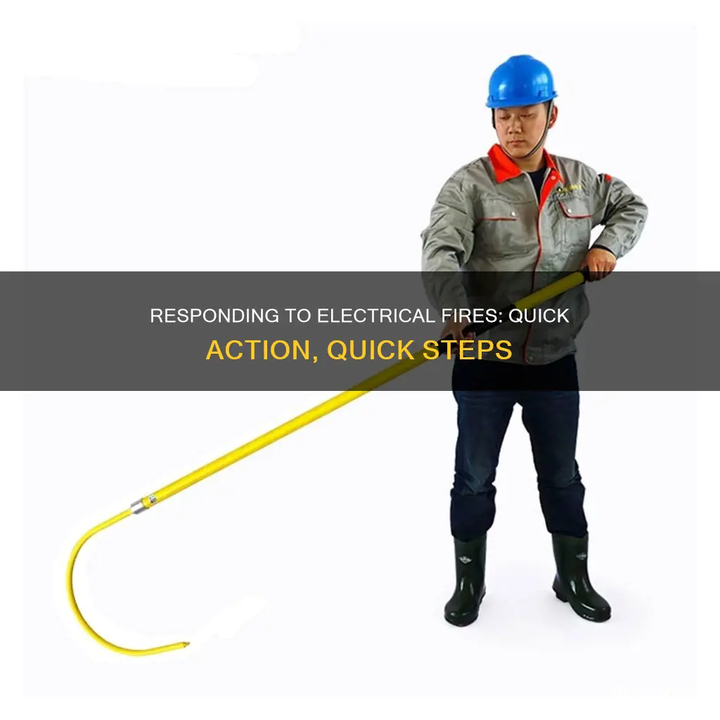 how to respond to an electrical fire