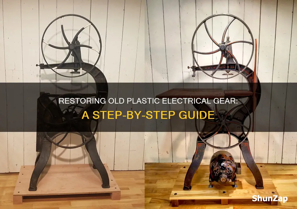 how to restore old plastic electrical equipment