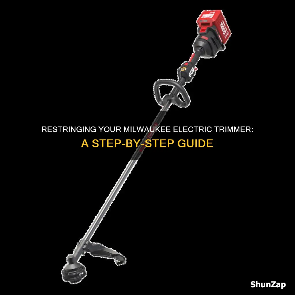 how to restring a milwaukee electric trimmer