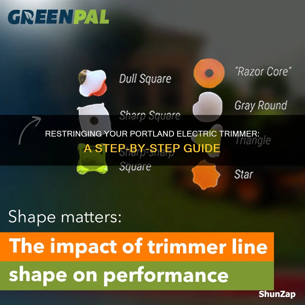 how to restring a portland electric trimmer
