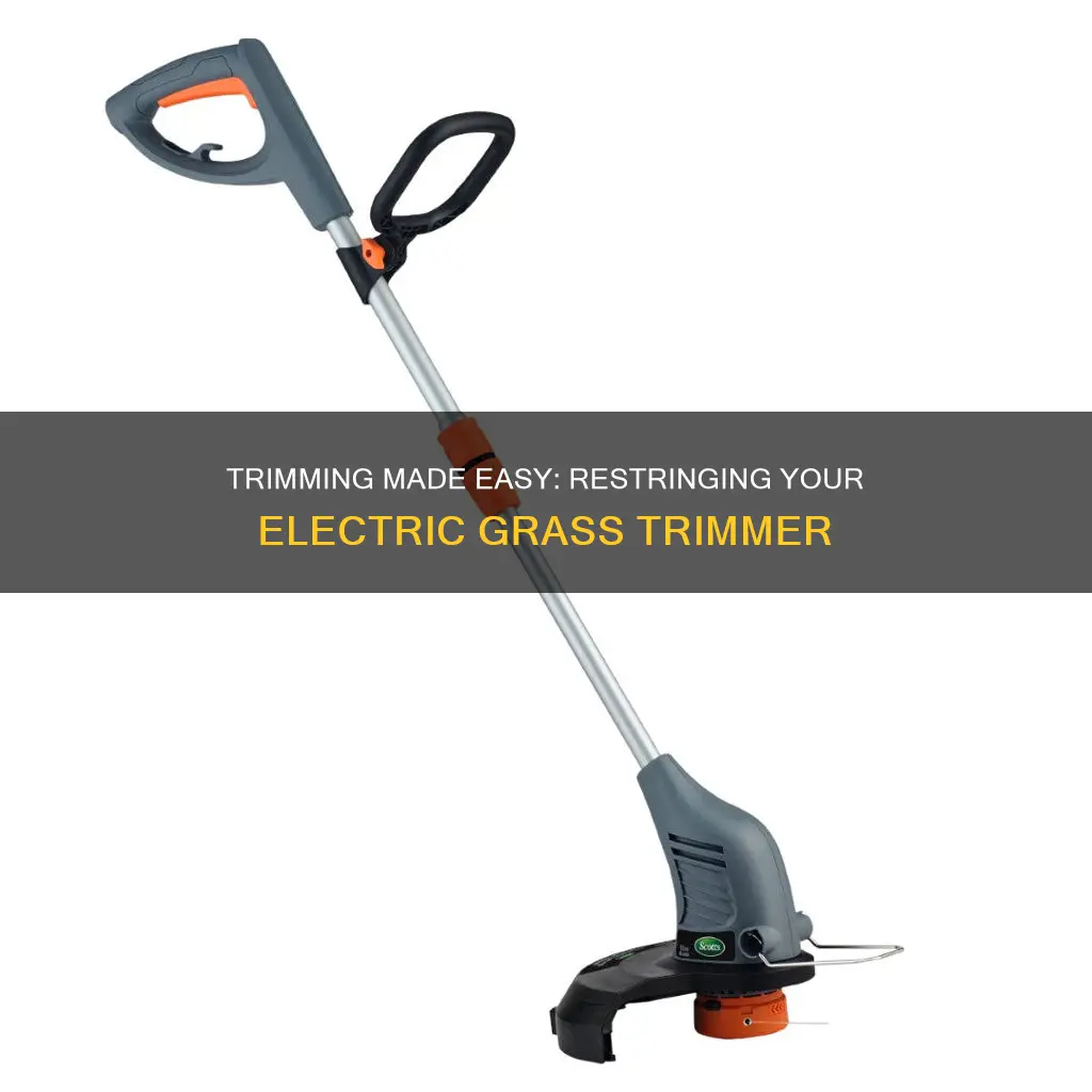 how to restring an electric grass trimmer