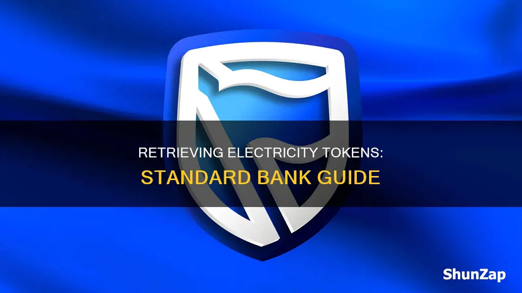how to retrieve electricity token standard bank