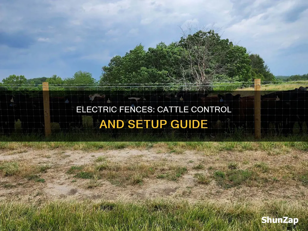 how to reun electric fence for cattle