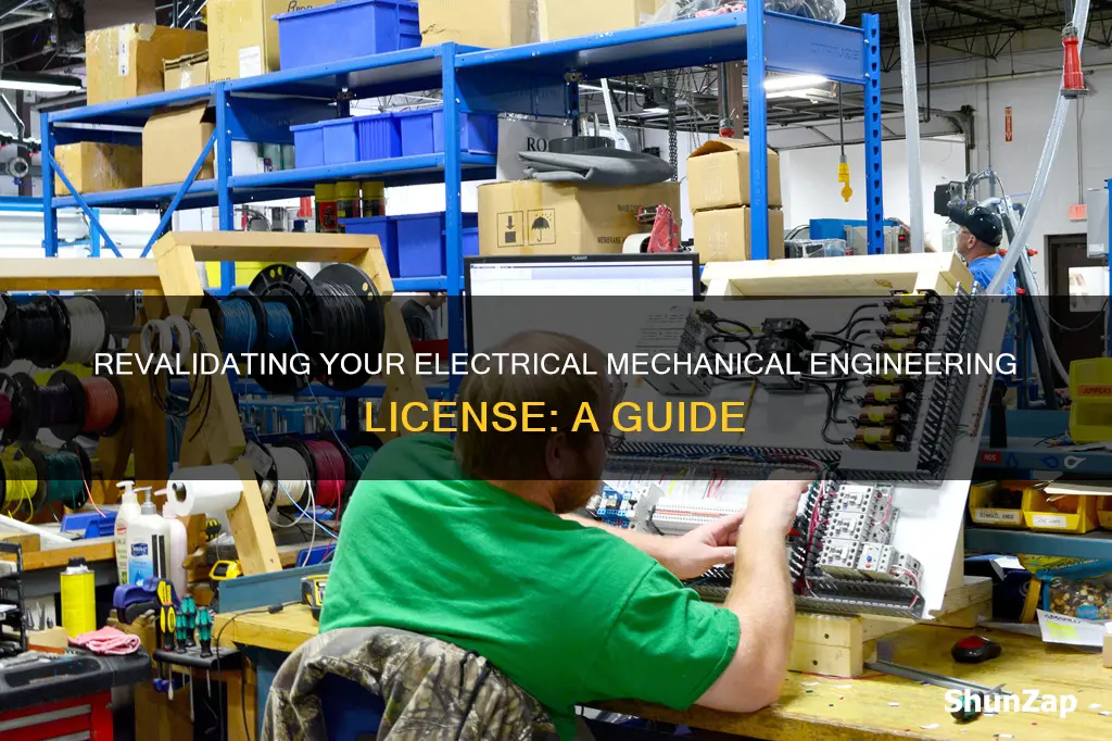 how to revalidate as electrical mechanical ingenire