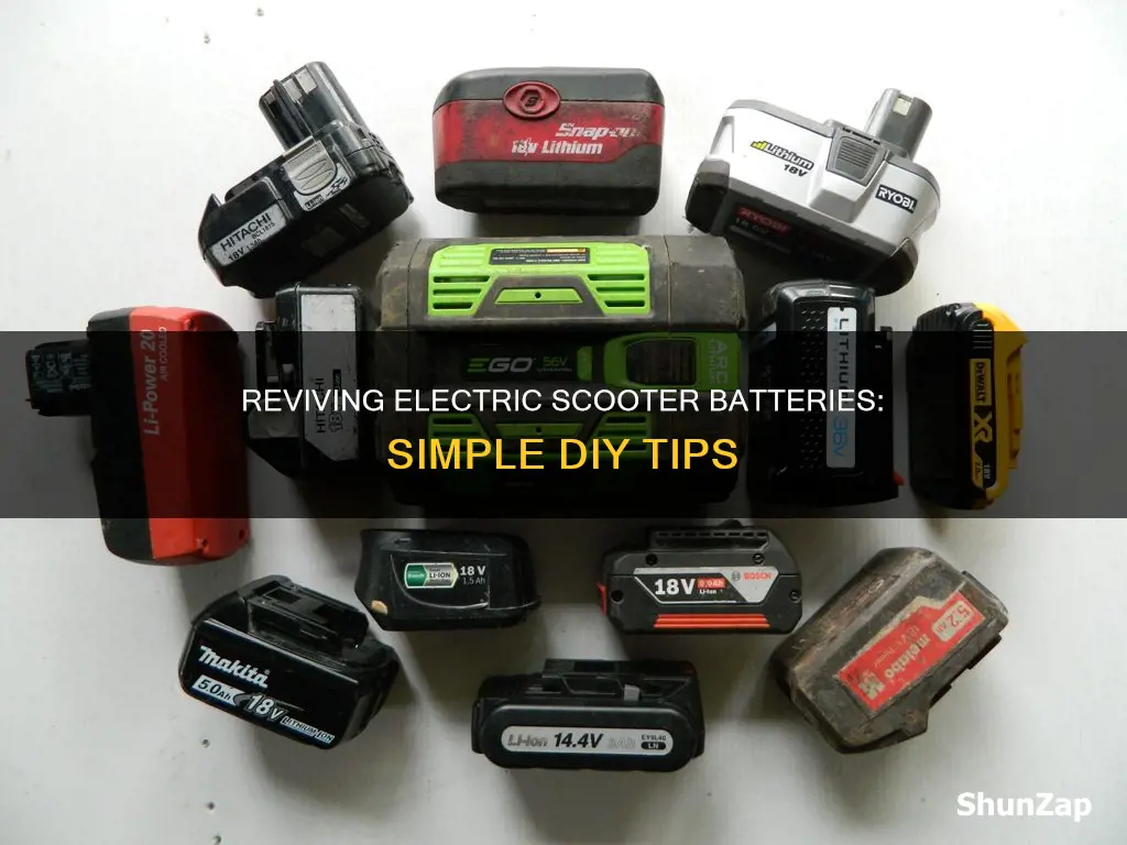 how to revive a electric scooter battery
