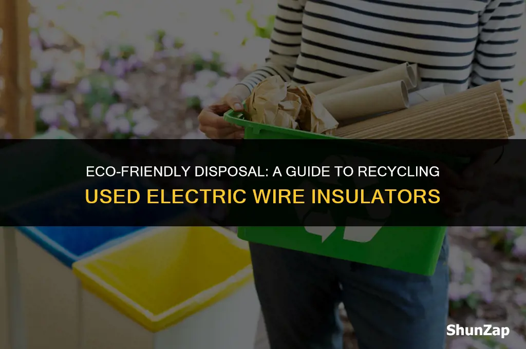 how to rid of used electric wire insulators