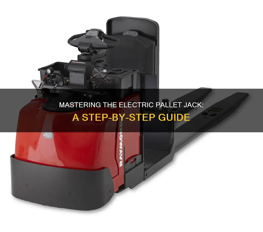 how to ride a electric pallet jack