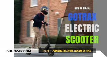 Riding a Gotrax Electric Scooter: A Beginner's Guide