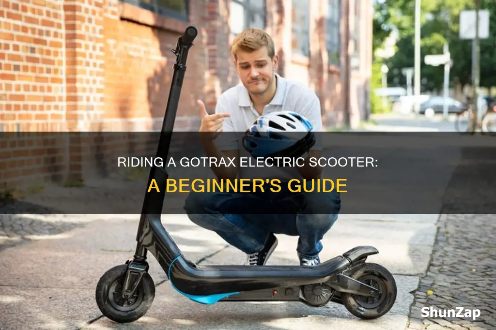 how to ride a gotrax electric scooter