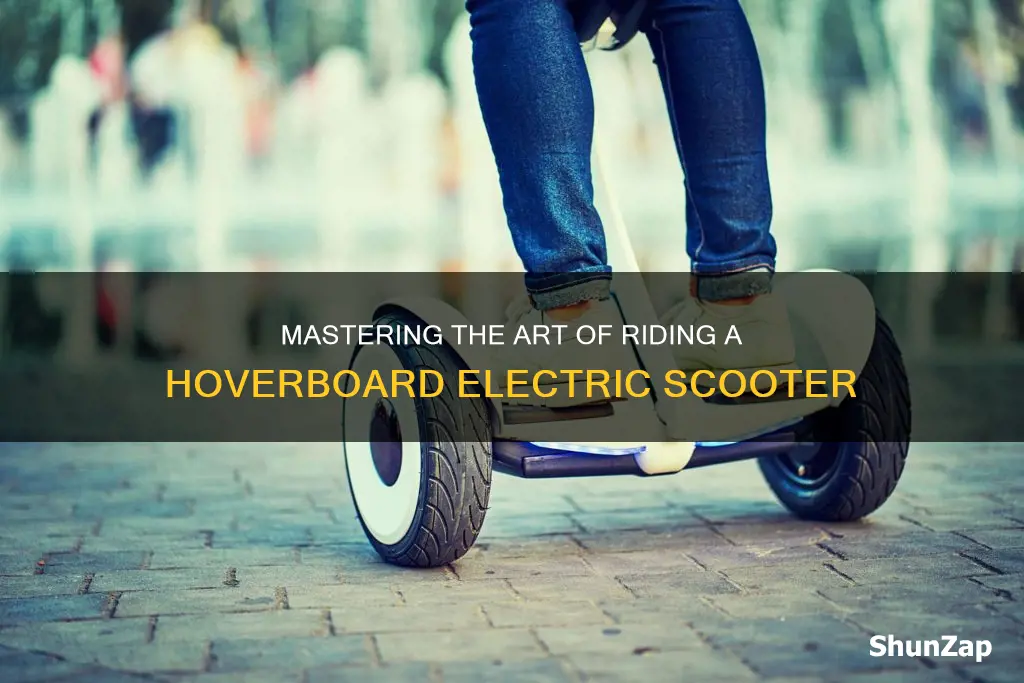 how to ride a hoverboard electric scooter