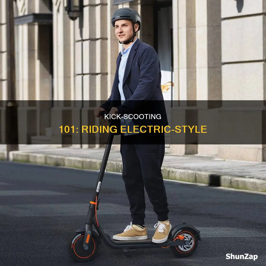 how to ride an electric kick scooter