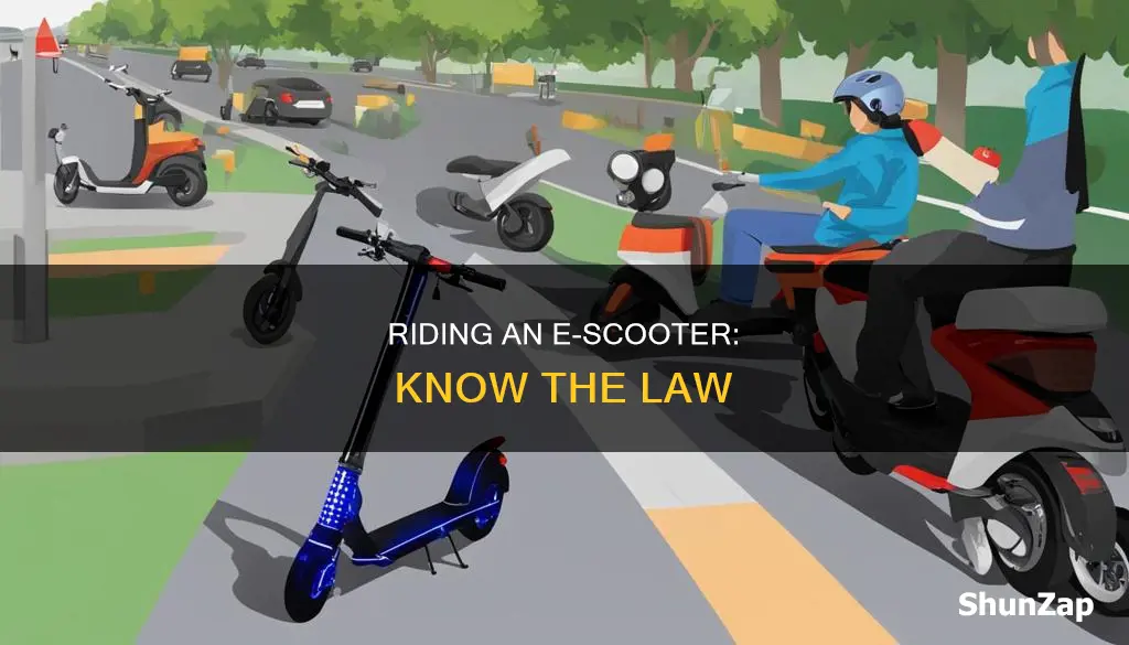 how to ride an electric scooter legal