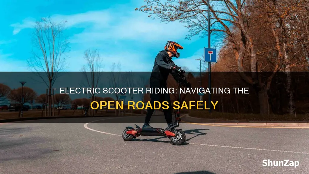 how to ride electric scooter on road