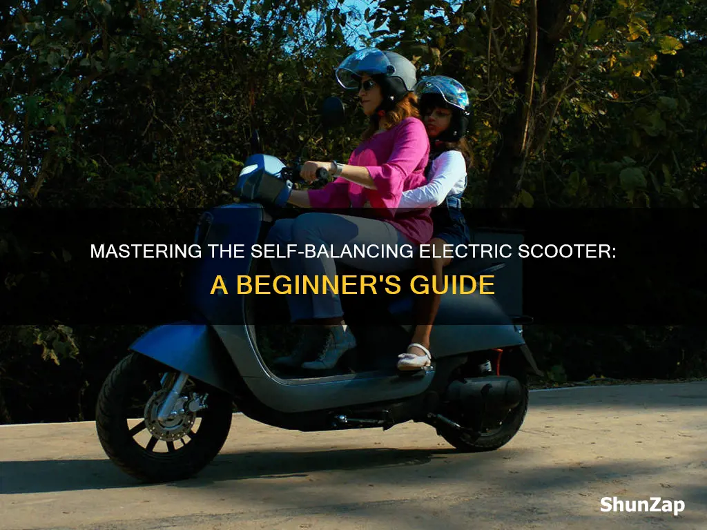 how to ride self balancing electric scooter