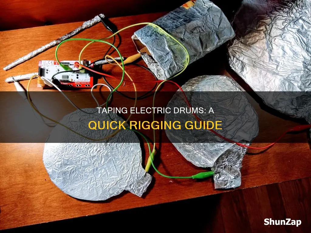 how to rig electric drums with tape