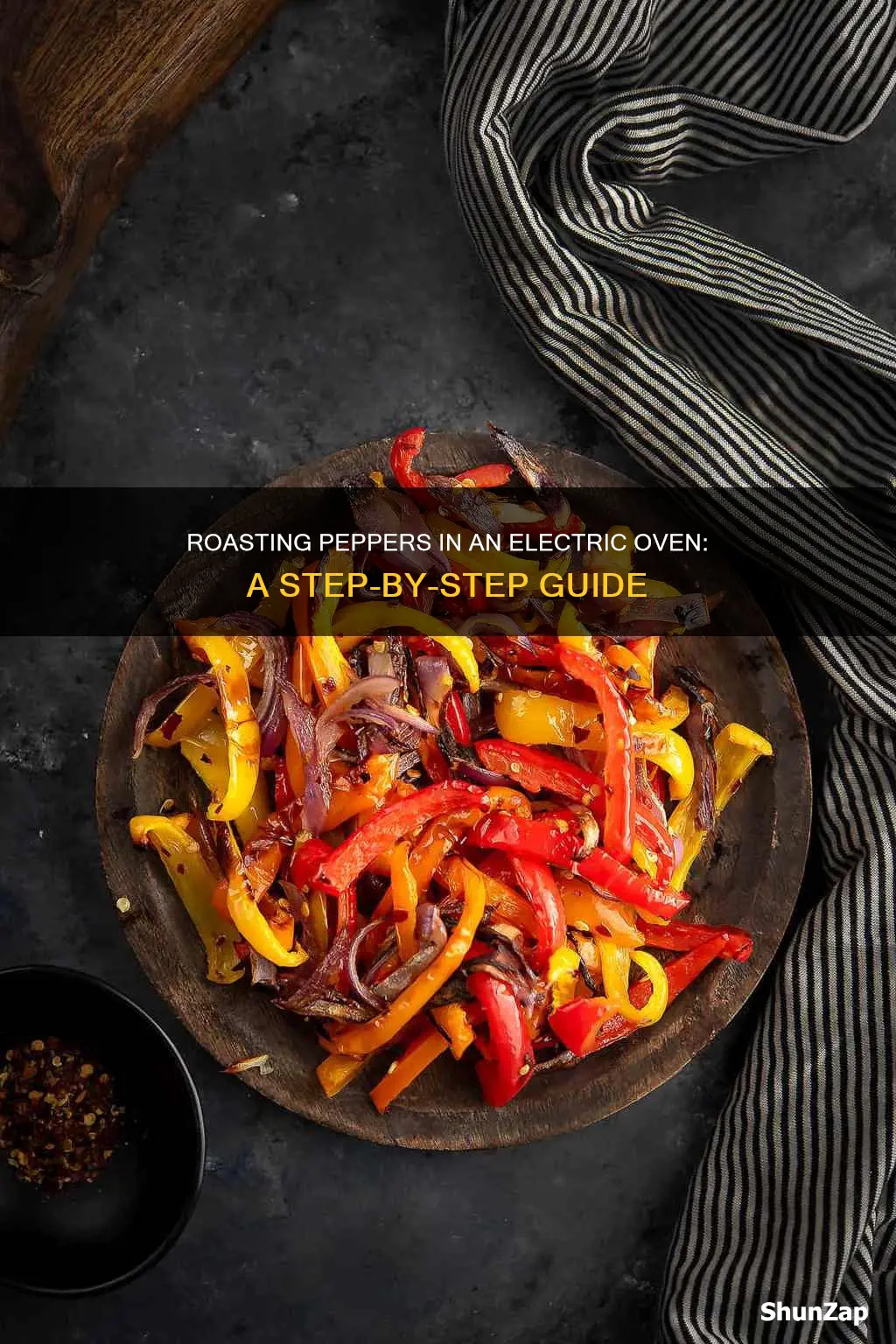 how to roast peppers in electric oven