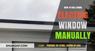 Emergency Window Rolling: Electric to Manual Override