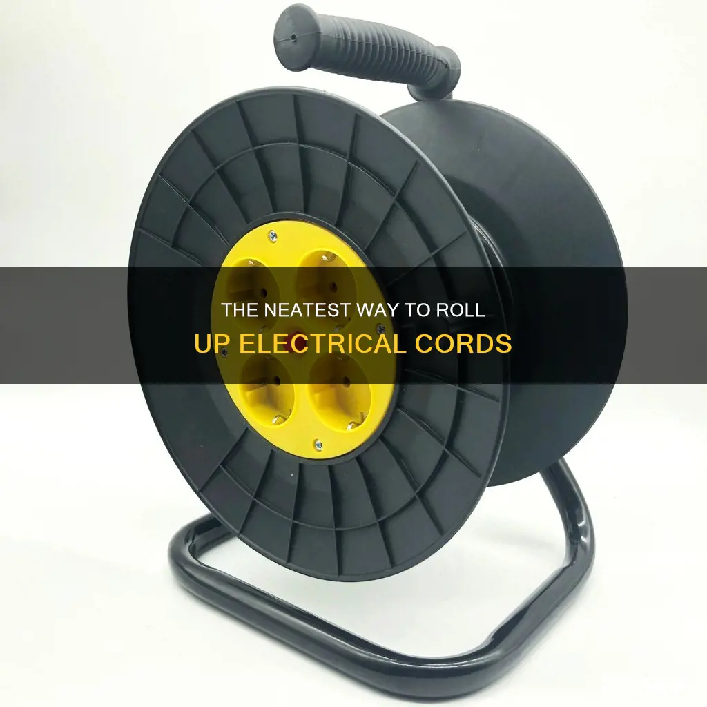 how to roll up a electrical cord
