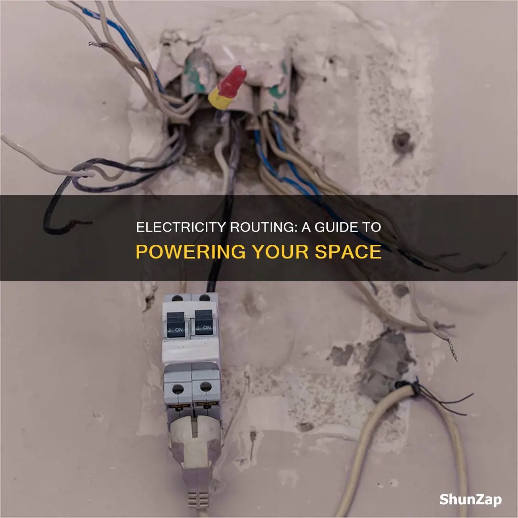 how to route electricity to a spot
