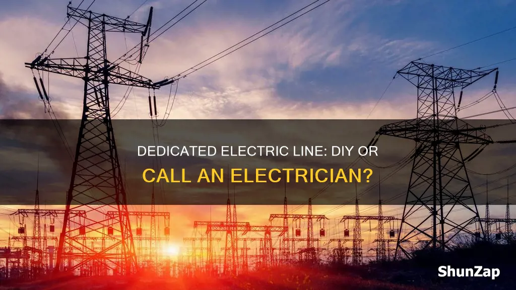 how to run a dedicated electric line