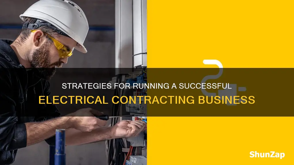 how to run a electrical contracting business
