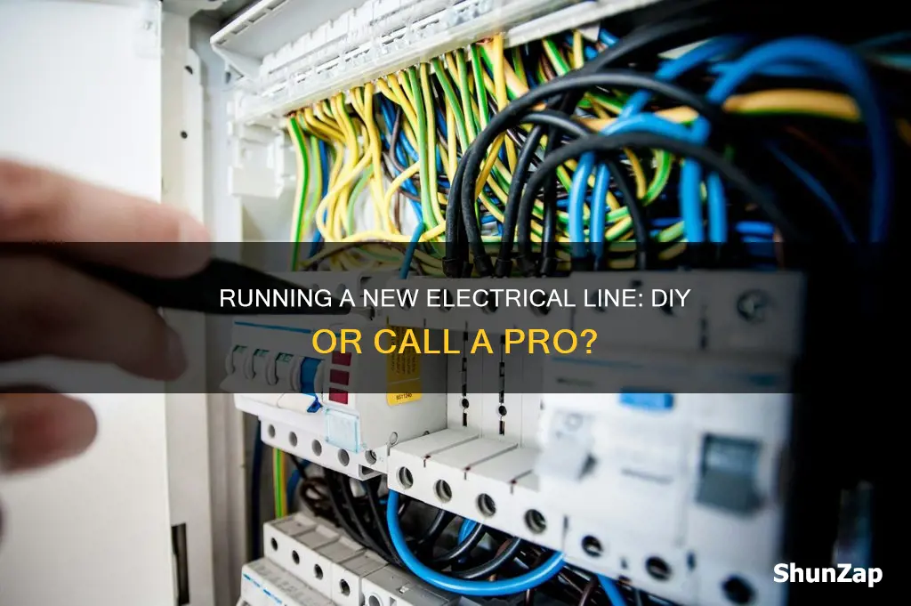 how to run a new electrical line
