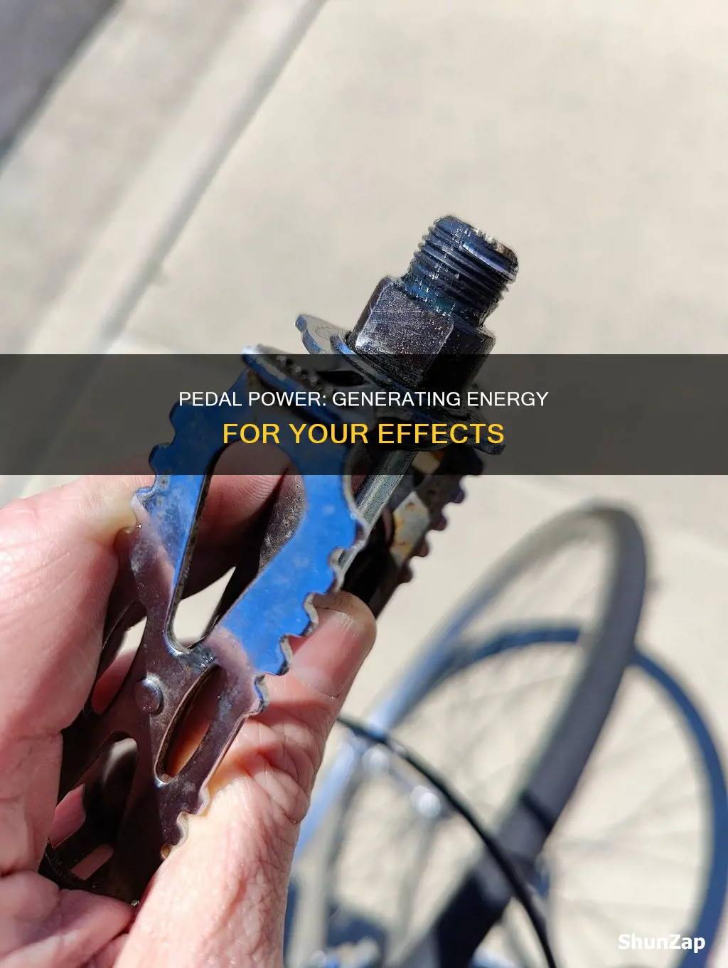 how to run a pedal without electricity