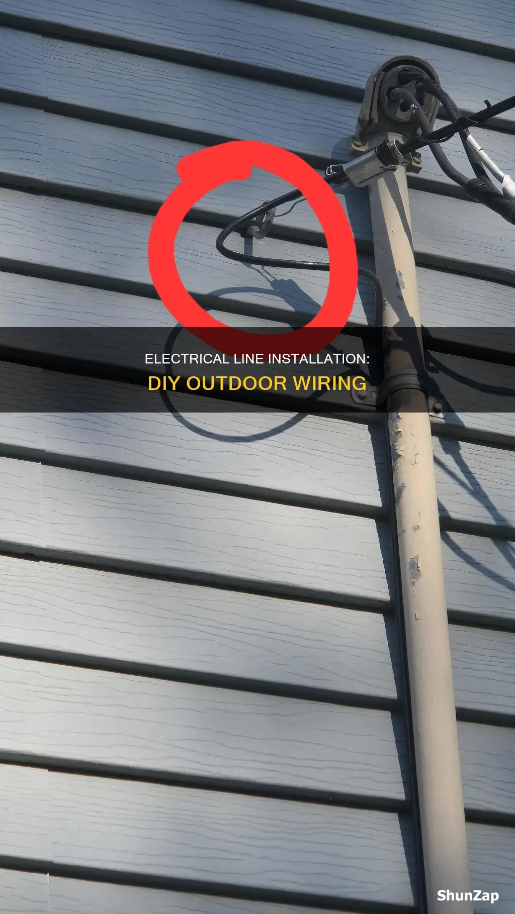 how to run an electrical line outside