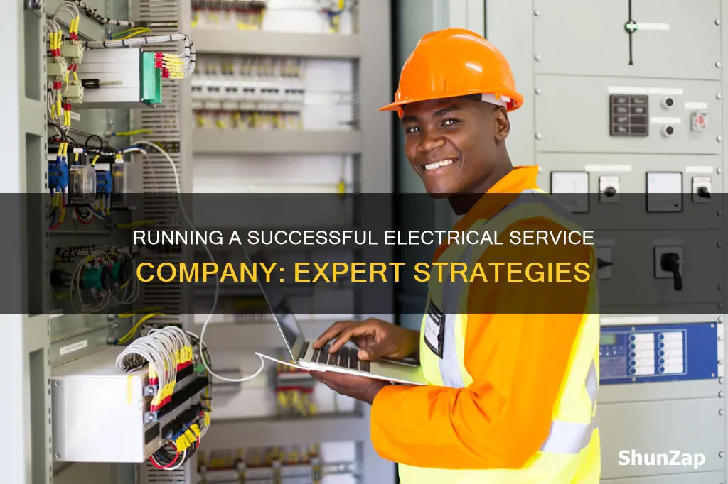 how to run an electrical service company