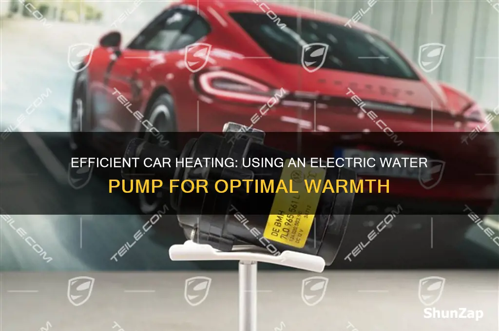 how to run car heat with electric water pump