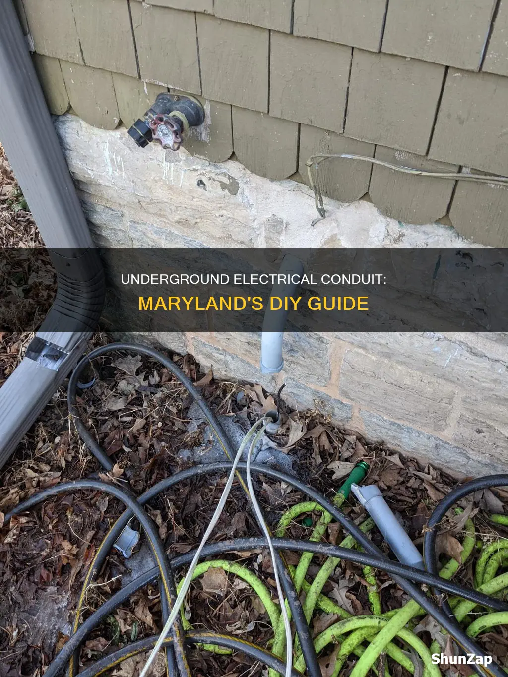 how to run conduit underground electrical maryland