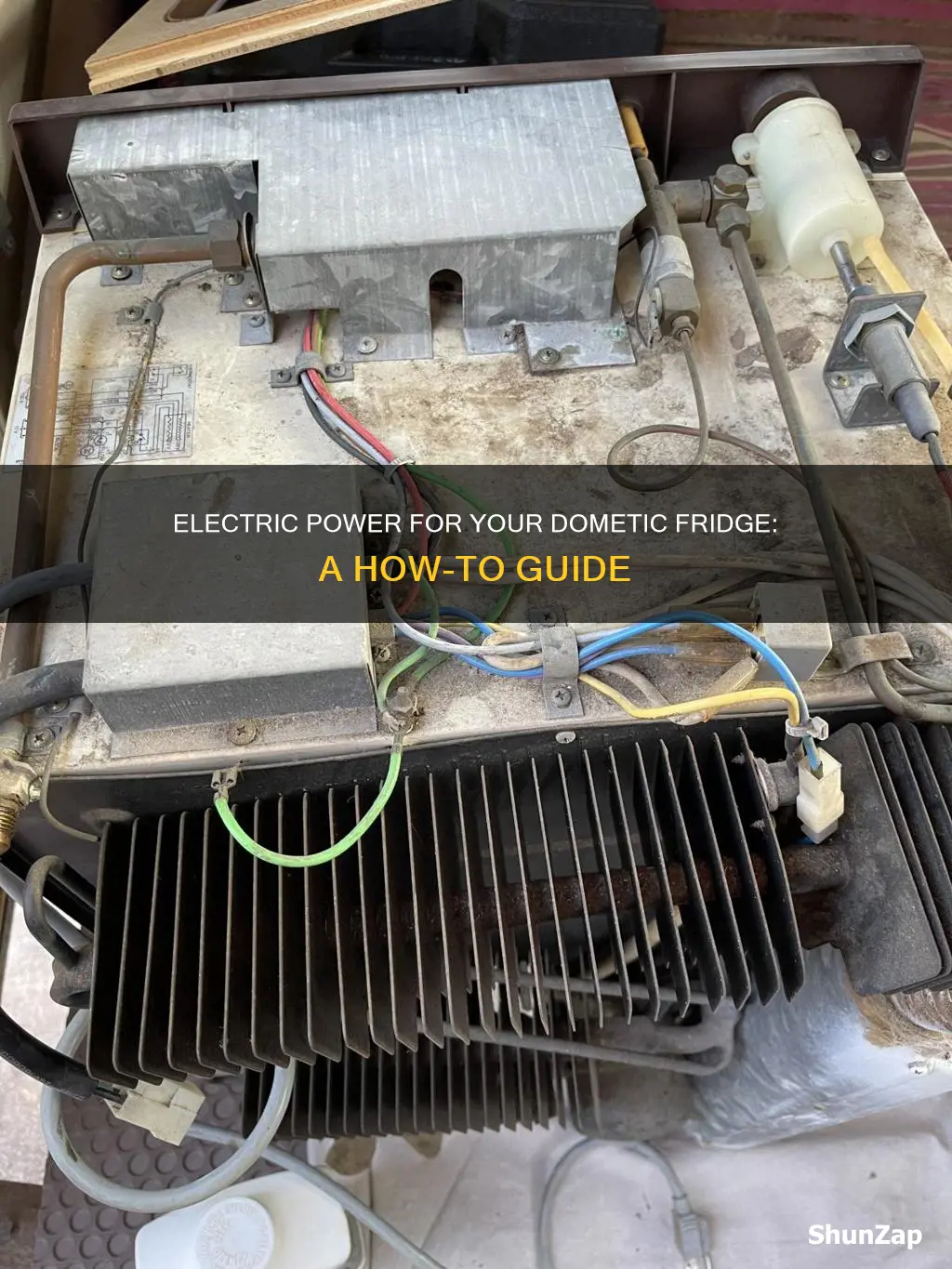 how to run dometic fridge on electric