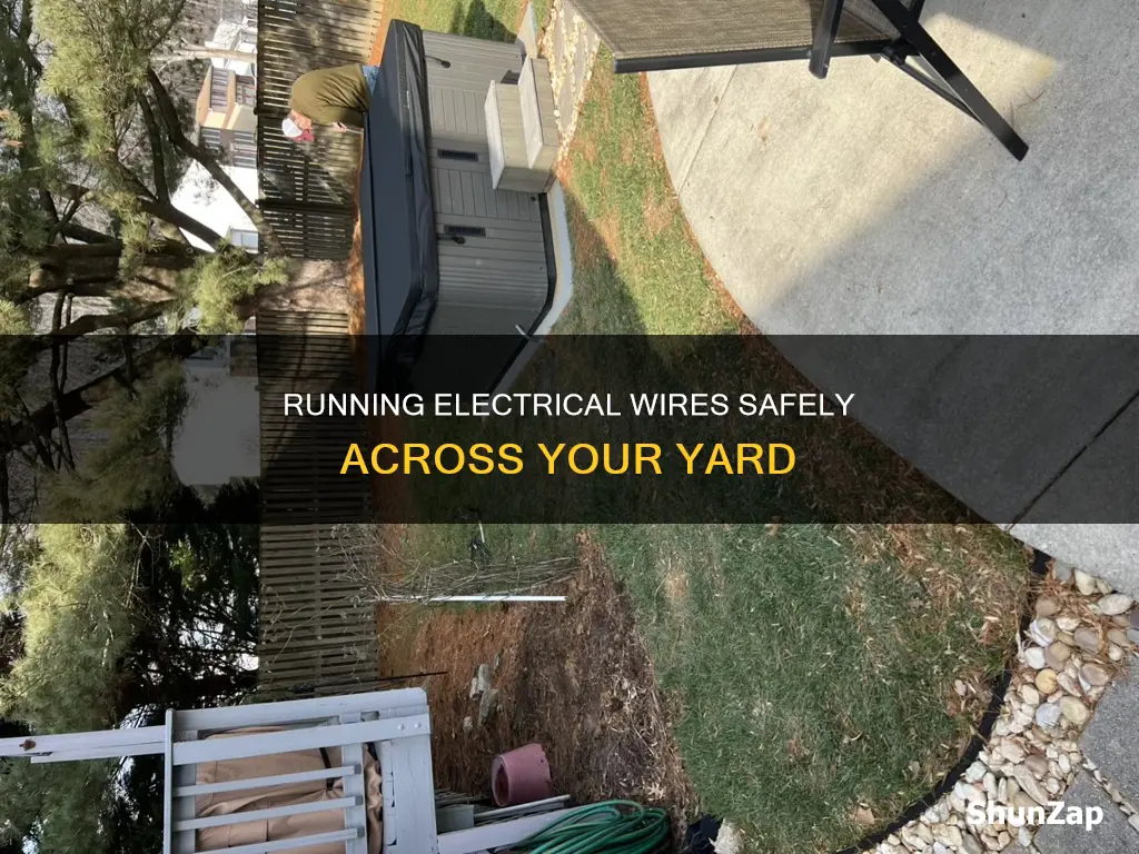 how to run electric across a yard