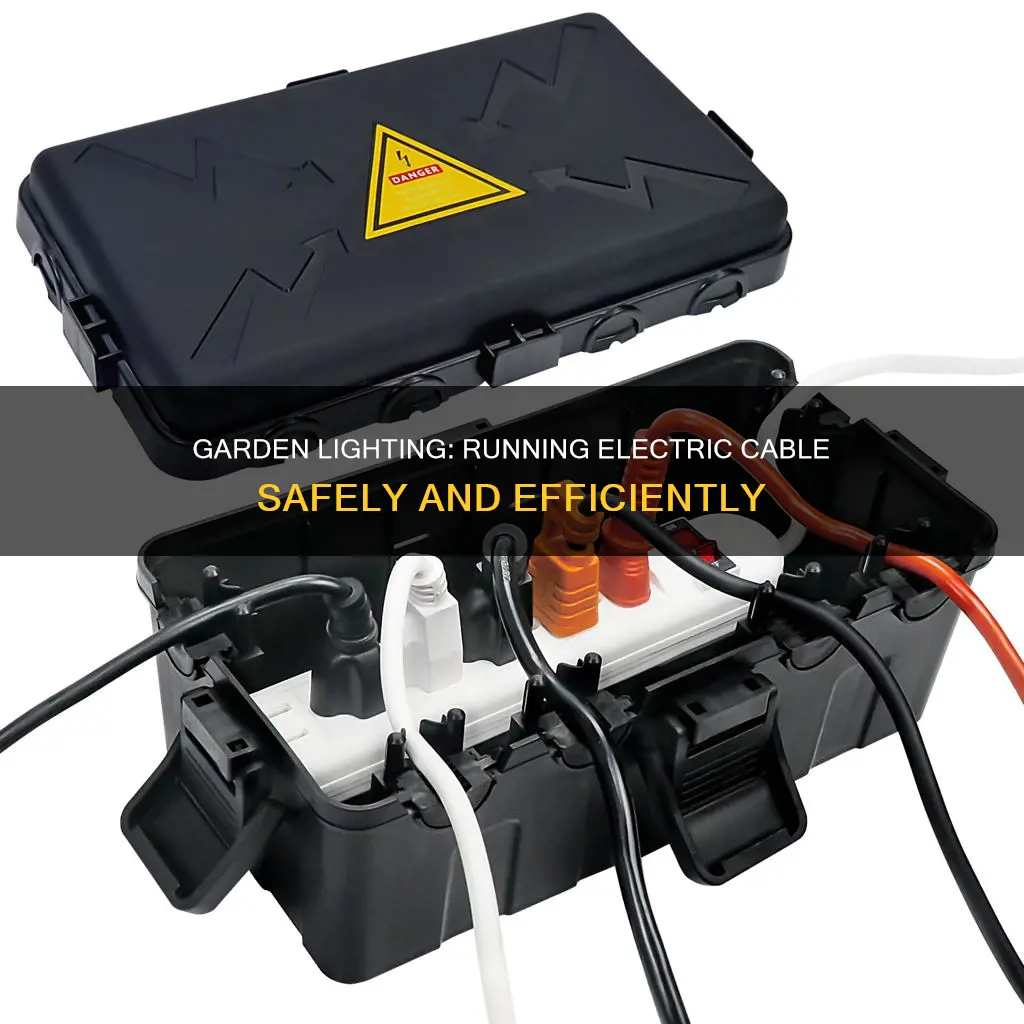 how to run electric cable in garden