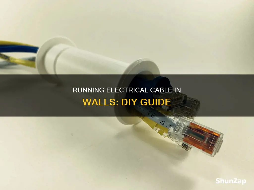 how to run electric cable in walls